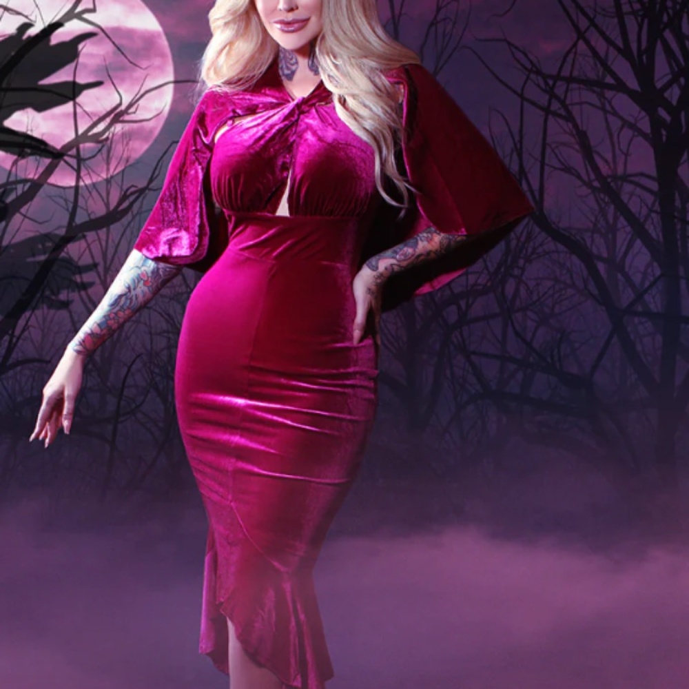 Elle Rebel NWT Chateau dress in Magenta